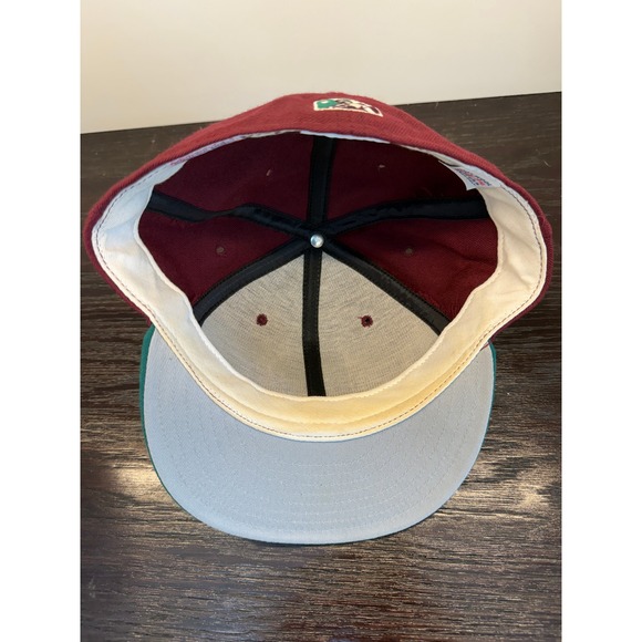 Vintage Hudson Valley Renegades MLB Hat Maroon Green 100% Wool Size 7 3/4 USA - Picture 6 of 11